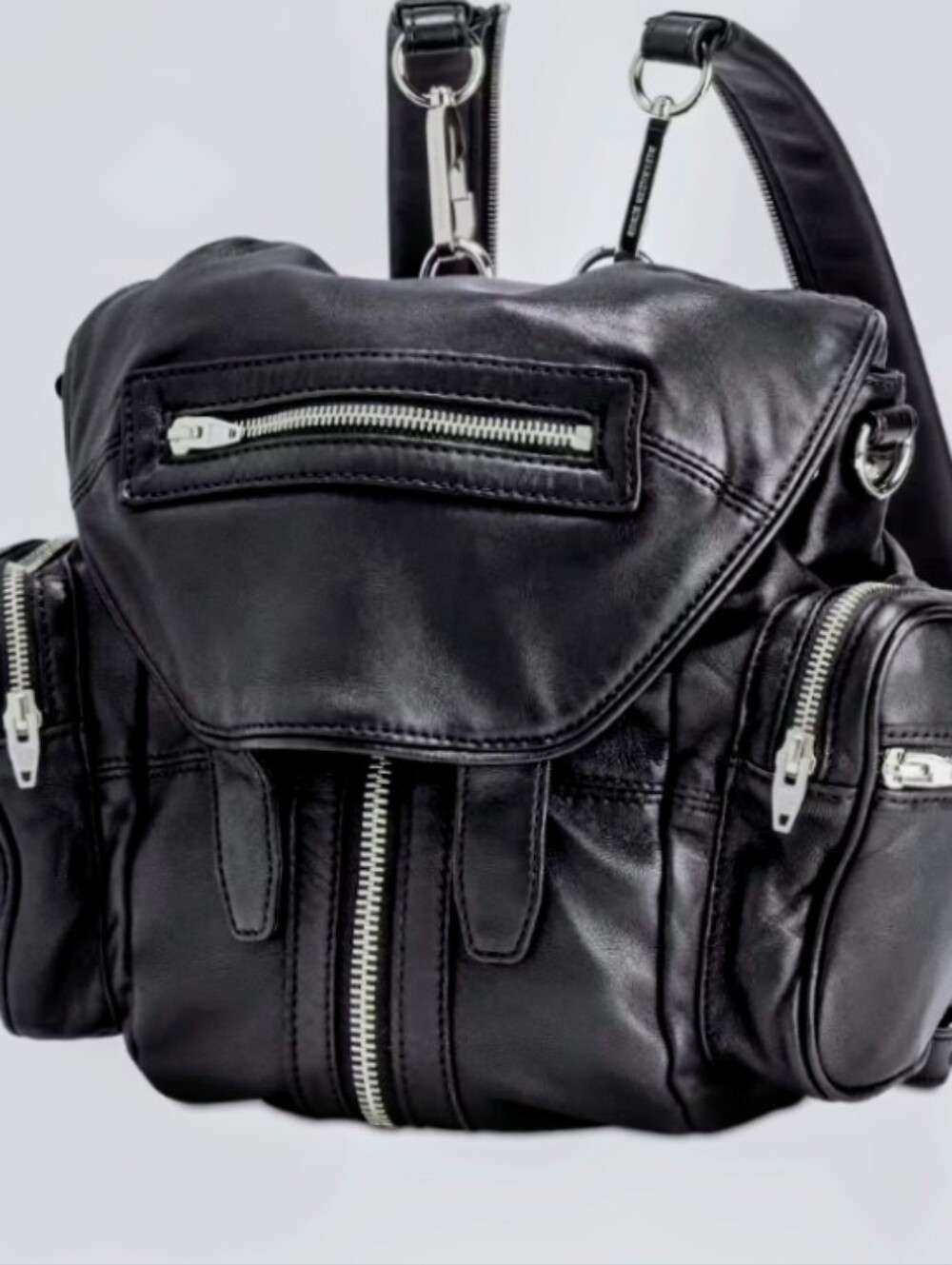 Alexander Wang Black Leather Marti Converible Backpack - Picture 12 of 15